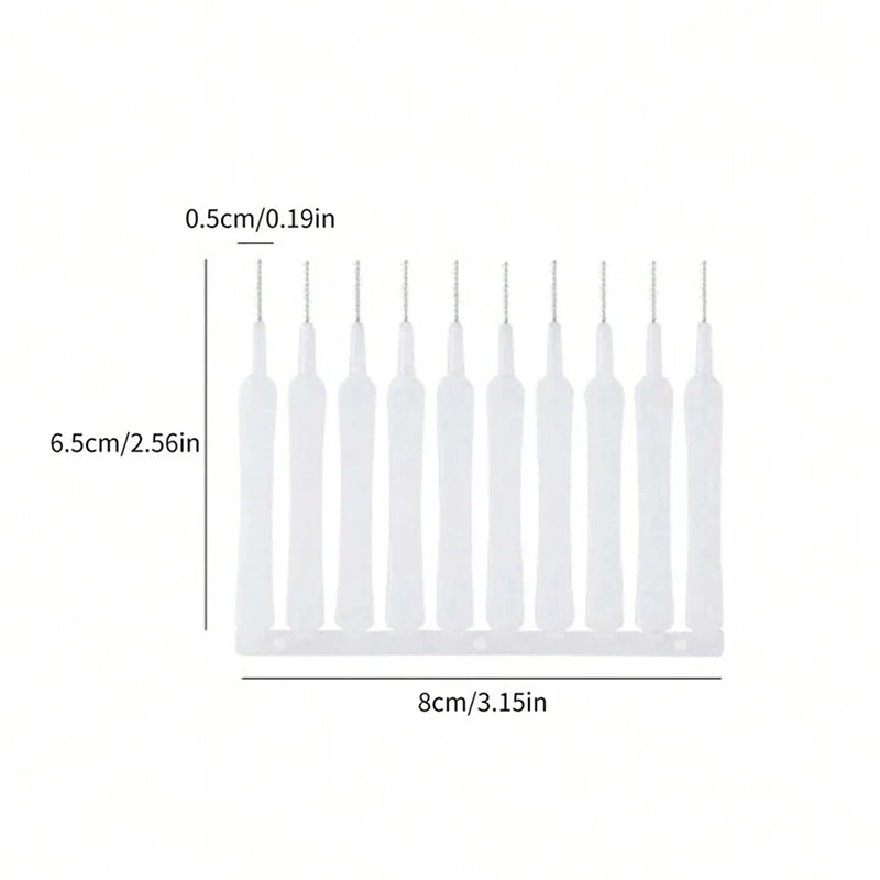 10-40PCS Shower Head Cleaning Brush Anti-clogging Micro Nylon Brush Cleaning Tool for Bathroom Kitchen Phone Hole