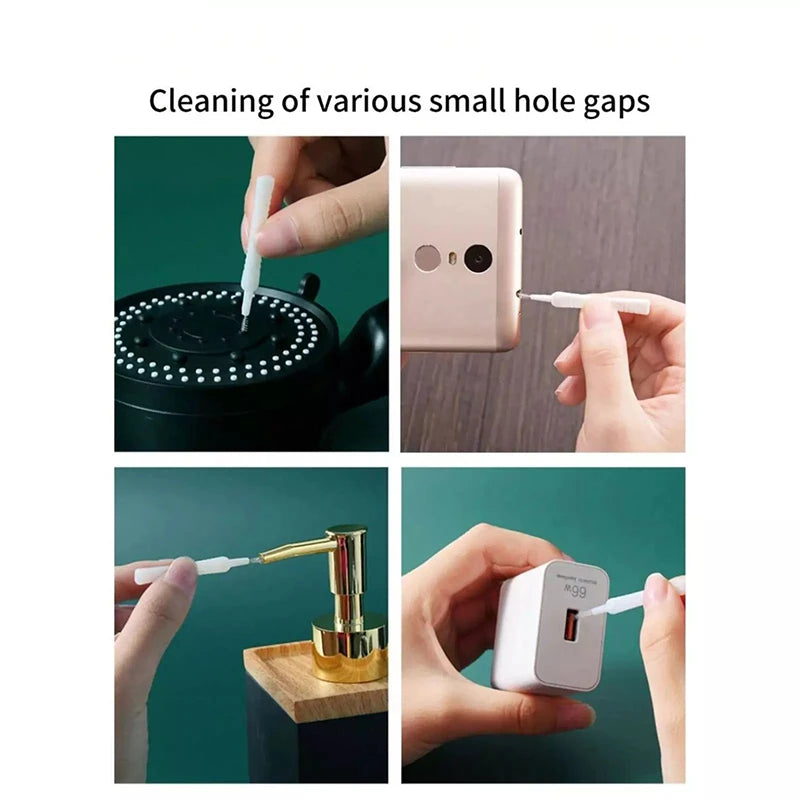 10-40PCS Shower Head Cleaning Brush Anti-clogging Micro Nylon Brush Cleaning Tool for Bathroom Kitchen Phone Hole