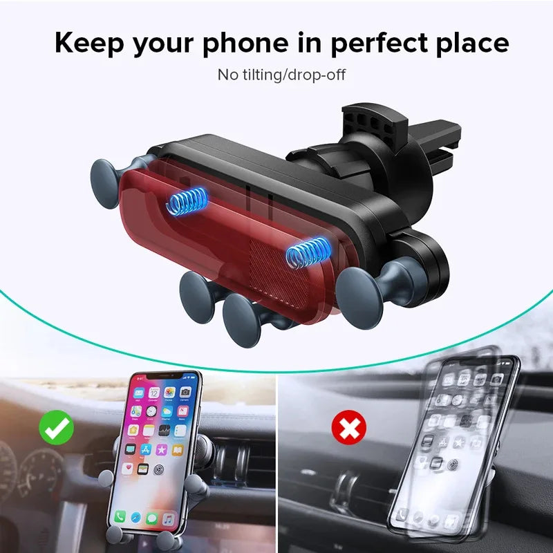 Stand Air Vent Mount Mobile Support  Universal Gravity Car Phone Holder Automotive GPS