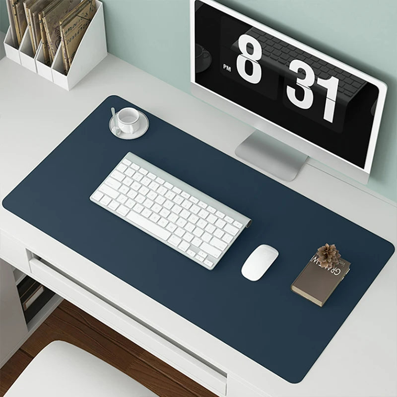 1PC Large 600x300mm Office Desk Protector Mat PU Leather Waterproof Mouse Pad Keyboard Gaming Desktop Accessory